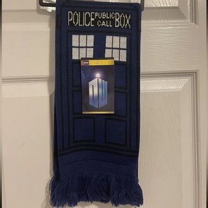 Doctor Who Tardis Knit Police Scarf NWT BBC